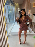 Vestido Transpassado Corrente