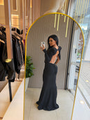 Vestido longo preto