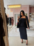 Vestido Vivi tomara que caia longo