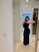 Vestido Vivi tomara que caia longo
