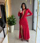 Vestido Longo Nora Vermelho